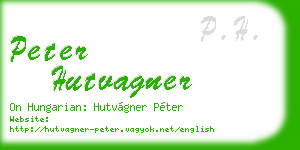 peter hutvagner business card